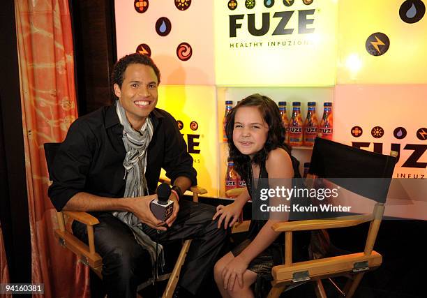 Quddus and actress Bailee Madison attend the 2nd annual Golden Globes party saluting young Hollywood held at Nobu Los Angeles on December 8, 2009 in...