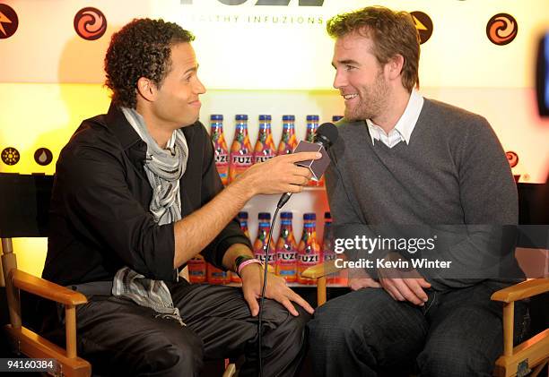 Quddus and actor James Van Der Beek attend the 2nd annual Golden Globes party saluting young Hollywood held at Nobu Los Angeles on December 8, 2009...