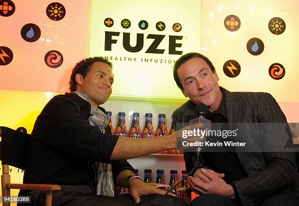 Quddus and actor Chris Klein attend the 2nd annual Golden Globes party saluting young Hollywood held at Nobu Los Angeles on December 8, 2009 in West...