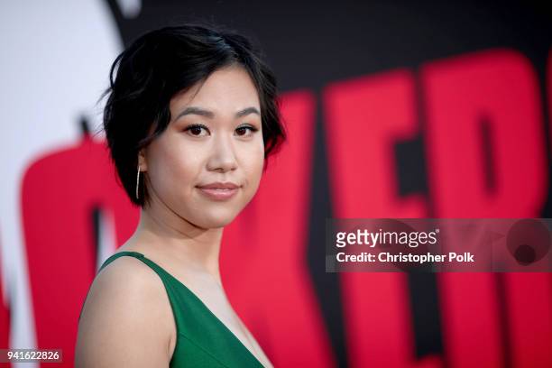 Ramona Young attends the premiere of Universal Pictures' "Blockers" at Regency Village Theatre on April 3, 2018 in Westwood, California.