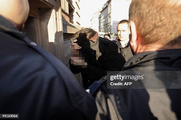 Anton Krasnicqi , a Kosovan man suspected of taking part in the kidnapping of German doctor Dieter Krombach, arrives on December 9, 2009 at the...