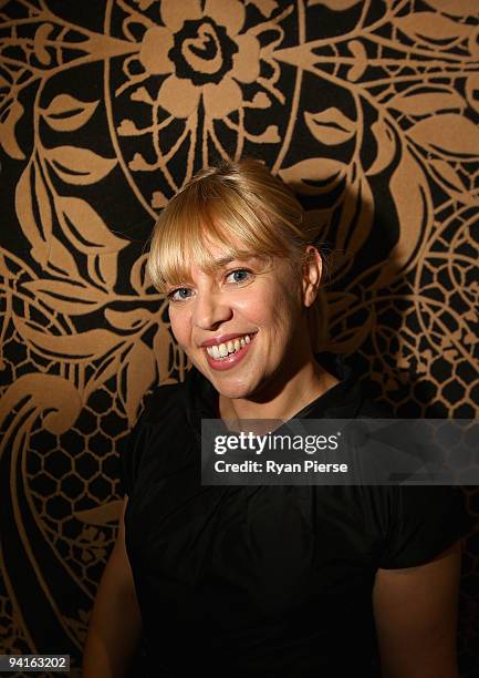 Designer Catherine Martin poses as she hosts a Designer Rugs cocktail evening at their Edgecliff showroom on December 9, 2009 in Sydney, Australia.