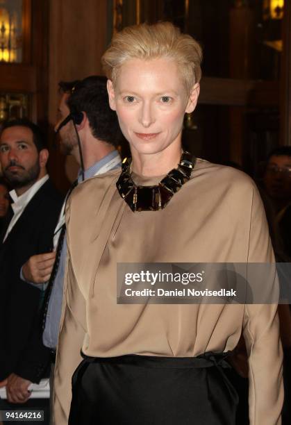 Actress Tilda Swinton attends the "A Serious Man" Premiere held at The Visa Screening Room at the Elgin Theatre during the 2009 Toronto International...