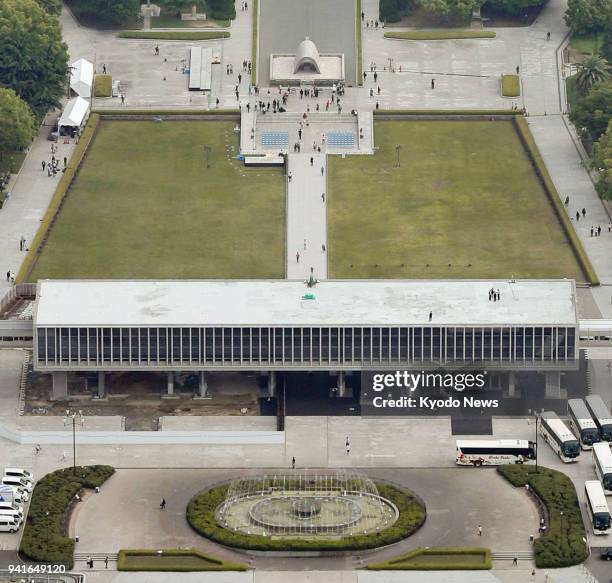 Photo taken on May 27 shows the Hiroshima Peace Memorial Museum in Hiroshima, western Japan. ==Kyodo