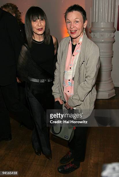 Roselee Goldberg and Laurie Anderson