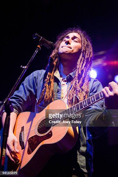 Jason Castro performs live in concert at the Lifestyle Communities Pavilion on December 8, 2009 in Columbus, Ohio.