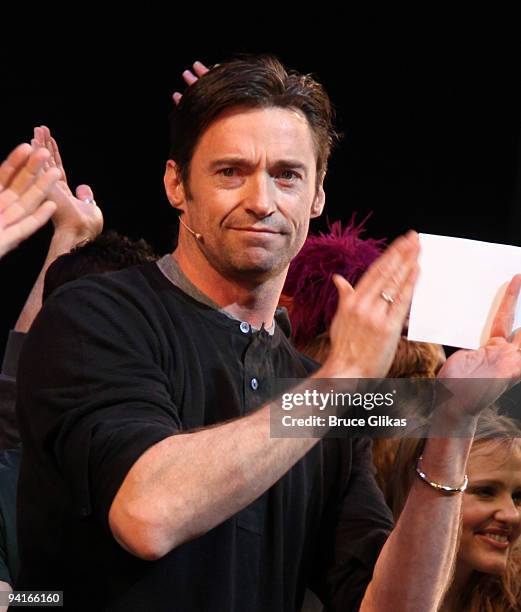 Hugh Jackman accepts his top fundraising award for raising 1.5 million dollars from "A Steady Rain" and setting a record at The 2009 Broadway...