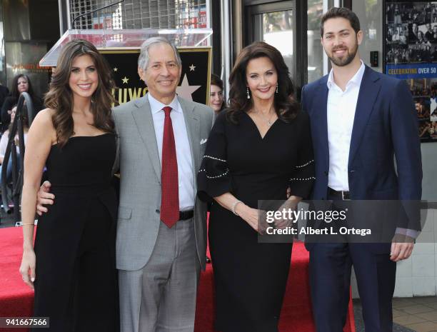 Jessica Altman, Robert A. Altman, Lynda Carter and James Altman attend a ceremony honoring Lynda Carter with the 2,632nd star on the Hollywood Walk...