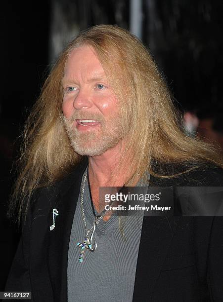 Musician Gregg Allman arrives at the "Crazy Heart" Los Angeles Premiere at the Academy of Motion Picture Arts and Sciences on December 8, 2009 in Los...