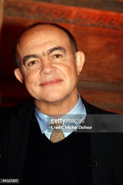 Christian Lacroix attends the Designers Christmas Trees Charity Auction For Carla Bruni Foundation on December 8, 2009 in Paris, France.