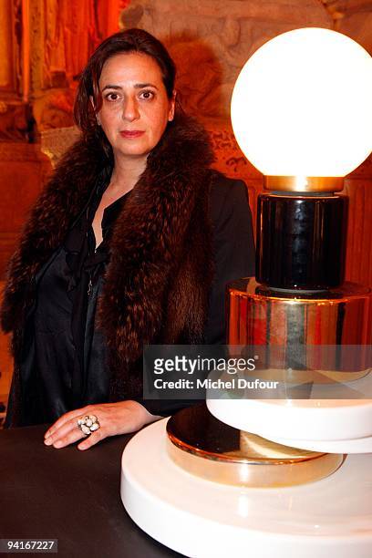 India Mahdavi attends the Designers Christmas Trees Charity Auction For Carla Bruni Foundation on December 8, 2009 in Paris, France.