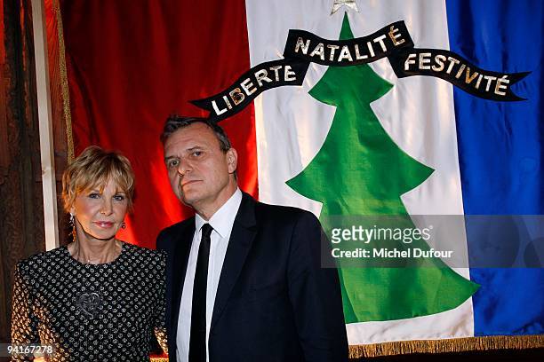 Marie Christine Marek and Jean Charles de Castelbajac attend the Designers Christmas Trees Charity Auction For Carla Bruni Foundation on December 8,...