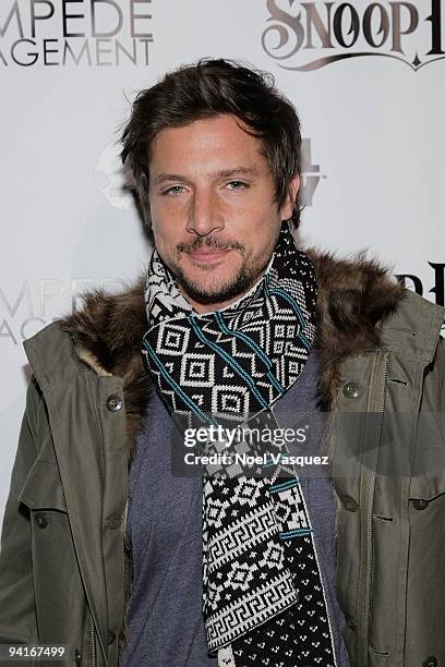 Simon Rex attends the Famous Stars and Straps 10th Anniversary and Snoop Dogg's 10th album release "Malice N Wonderland" party at Vanguard on...