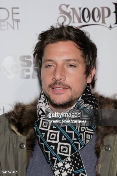 Simon Rex attends the Famous Stars and Straps 10th Anniversary and Snoop Dogg's 10th album release "Malice N Wonderland" party at Vanguard on...