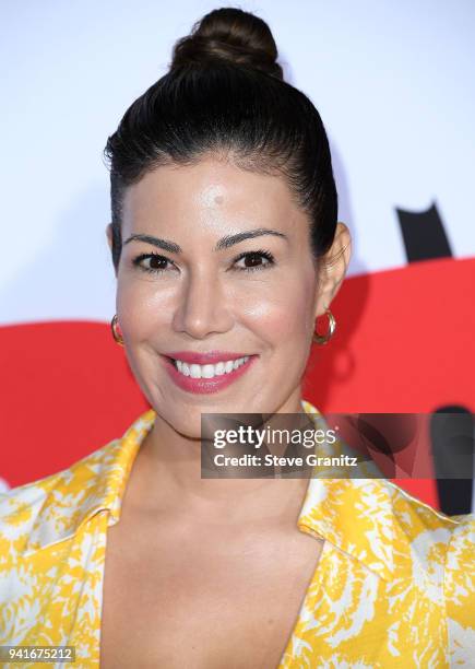 Iris Almario arrives at the Universal Pictures' "Blockers" Premiere at Regency Village Theatre on April 3, 2018 in Westwood, California.