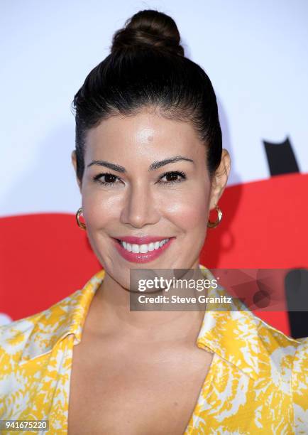 Iris Almario arrives at the Universal Pictures' "Blockers" Premiere at Regency Village Theatre on April 3, 2018 in Westwood, California.