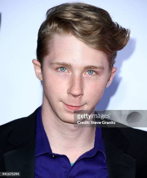 Joey Luthman arrives at the Universal Pictures' "Blockers" Premiere at Regency Village Theatre on April 3, 2018 in Westwood, California.