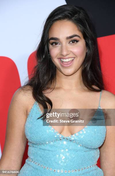 Geraldine Viswanathan arrives at the Universal Pictures' "Blockers" Premiere at Regency Village Theatre on April 3, 2018 in Westwood, California.