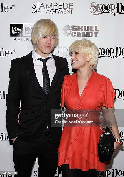 Kelly Osbourne and Luke Worrall attend the Famous Stars and Straps 10th Anniversary and Snoop Dogg's 10th album release "Malice N Wonderland" party...