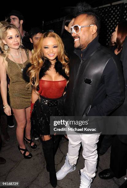 Socialite Casey Johnson, TV personality Tila Tequila and musician apl.de.ap arrive at the Famous Stars and Straps 10th Anniversary and Snoop Dogg...