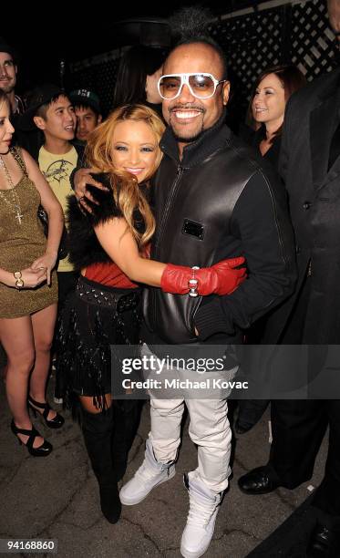 Personality Tila Tequila and musician apl.de.ap arrive at the Famous Stars and Straps 10th Anniversary and Snoop Dogg 10th Album Release at Vanguard...