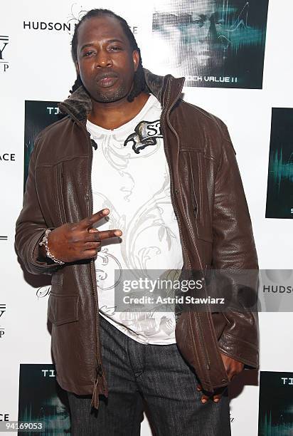 Producer Jerome Harmon attends Timbaland's "Shock Value II" album release party at Hudson Terrace on December 8, 2009 in New York City.