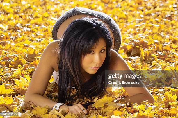 golden autumn glamour - latina glamour models stock pictures, royalty-free photos & images