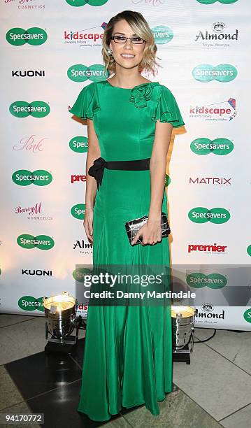 Jessica Taylor attends the Specsavers Spectacle Wearer Of The Year 2009 Grand Final at Victoria & Albert Museum on October 27, 2009 in London,...