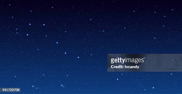 stars in universe - night stock illustrations