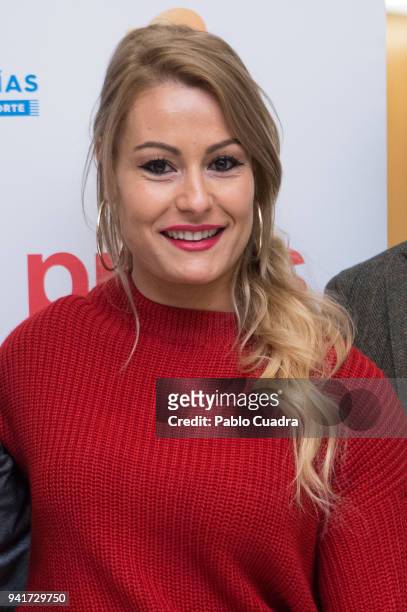 Weightlifter Lidia Valentin attends the 'Campeonas' breakfast organized by the news agency Europa Press at the Hesperia Hotel on April 4, 2018 in...