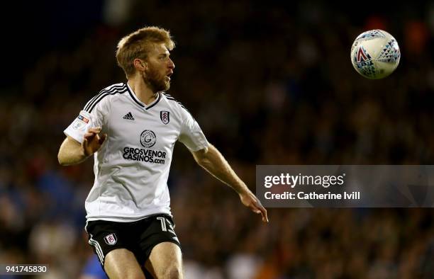 Tim Ream of Fulham during the Sky Bet Championship match between Fulham and Leeds United at Craven Cottage on April 3, 2018 in London, England.