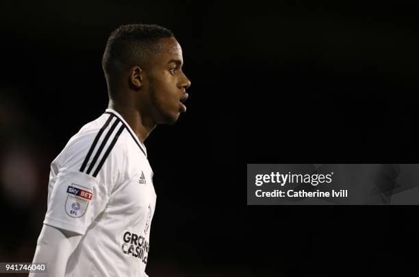 Ryan Sessegnon of Fulham during the Sky Bet Championship match between Fulham and Leeds United at Craven Cottage on April 3, 2018 in London, England.