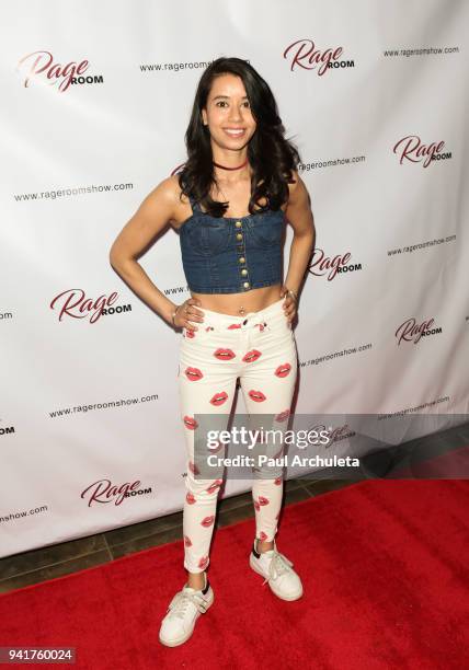 Actress Sujata Day attends the special screening of "Rage Room" at Los Globos on April 3, 2018 in Los Angeles, California.