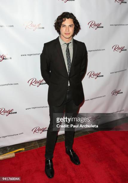 Actor Gavin Leatherwood attends the special screening of "Rage Room" at Los Globos on April 3, 2018 in Los Angeles, California.