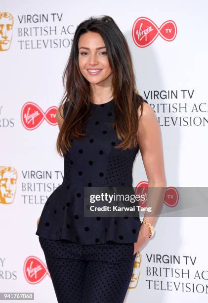 Michelle Keegan attends the Virgin TV British Academy Television Awards Nominations Press Conference at BAFTA on April 4, 2018 in London, England.