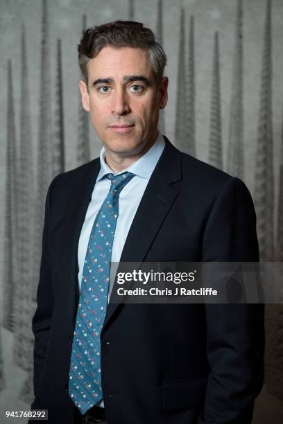 Cast member Stephen Mangan photographed during BBC One's 'The Split' photocall at Soho Hotel on April 4, 2018 in London, England. 'The Split' is a...