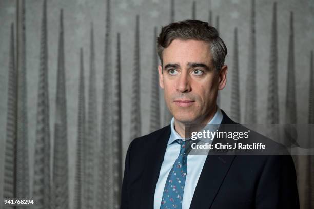 Cast member Stephen Mangan photographed during BBC One's 'The Split' photocall at Soho Hotel on April 4, 2018 in London, England. 'The Split' is a...