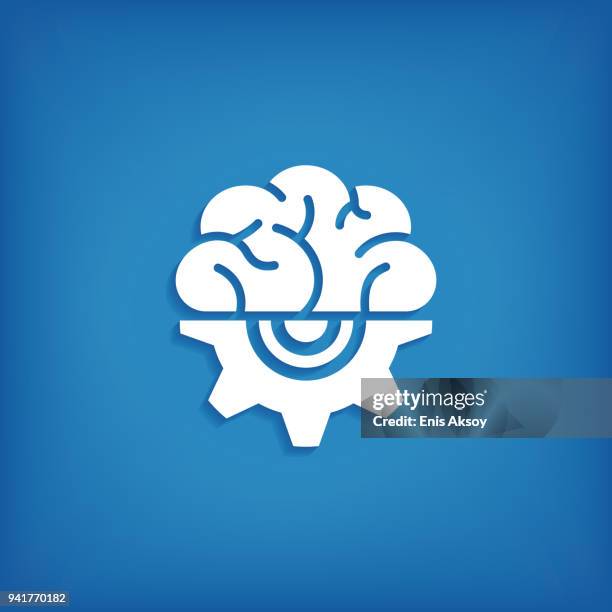 engineering thinking icon - architect computer stock illustrations