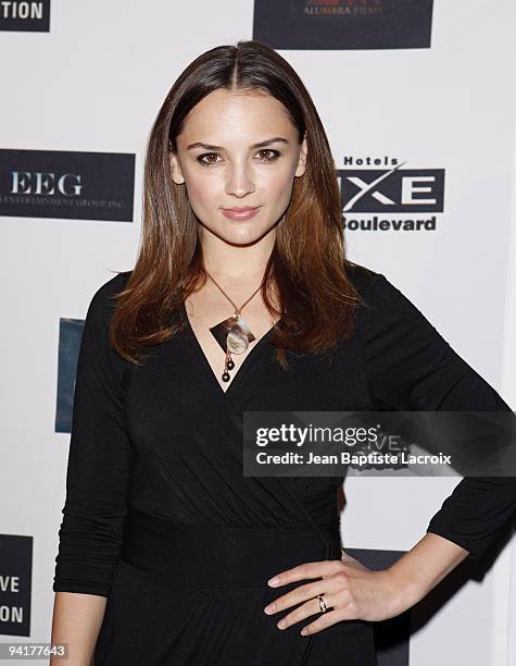 Rachael Leigh Cook arrives to The Creative Coalition's "Spotlight Initiative: The Fifty Dinner" held at On Sunset Restaurant, Luxe Hotel on December...