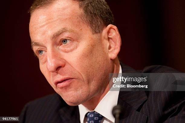 Lanny Breuer, speaks during a Senate Judiciary Committee hearing on mortgage and securities fraud in Washington, D.C., U.S., on Wednesday, Dec. 9,...