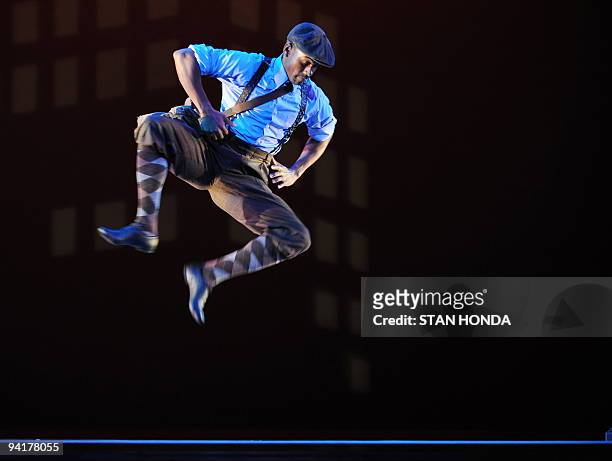 Kirven James Boyd of the Alvin Ailey American Dance Theater performs during dress rehearsal of "Uptown", chorographed by Matthew Rushing, December 9,...