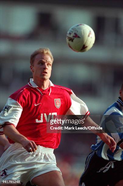March 1998 London, Premier League Football, Arsenal v Sheffield Wednesday - Dennis Bergkamp of Arsenal