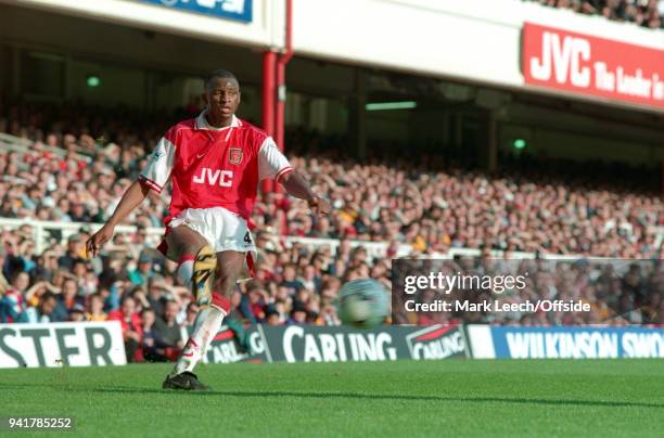 March 1998 London, Premier League Football, Arsenal v Sheffield Wednesday - Patrick Vieira of Arsenal