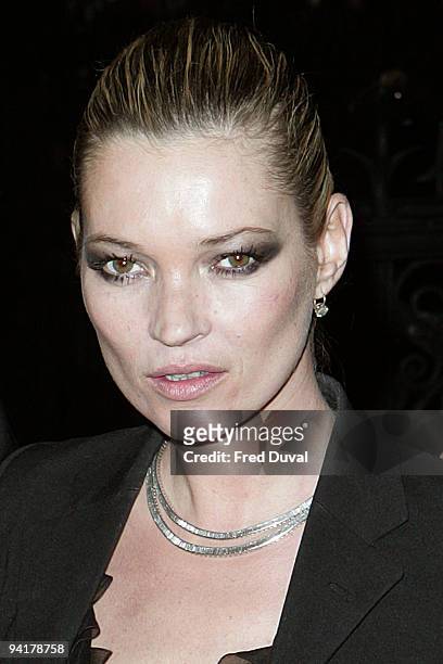 Kate Moss attends the British Fashion Awards at Royal Courts of Justice, Strand on December 9, 2009 in London, England.
