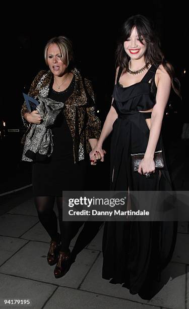 Daisy Lowe attends the British Fashion Awards at The Royal Courts of Justice on December 9, 2009 in London, England.