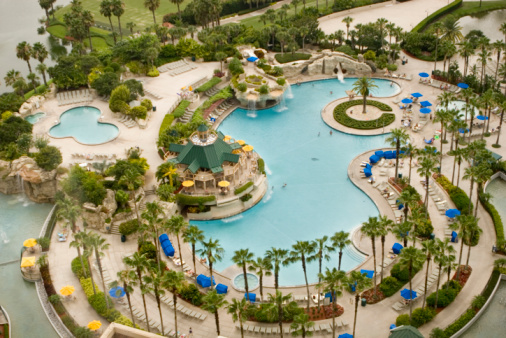 Luxury hotel swiming pool