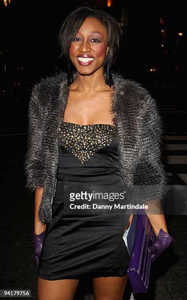 Beverley Knight attends the British Fashion Awards at The Royal Courts of Justice on December 9, 2009 in London, England.