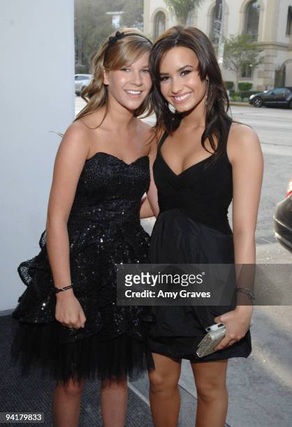 Sarah Wiseley and Demi Lovato at The American Partnership For Eosinophilic Disorders APFED Event at Mondrian Hotel on May 11, 2009 in West Hollywood,...