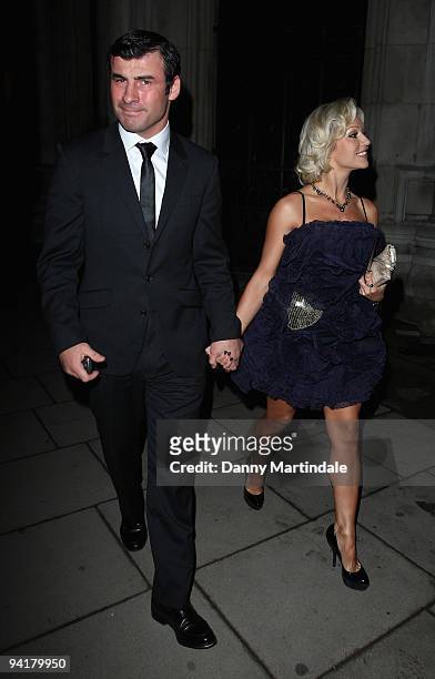 Joe Calzaghe and Kristina Rihanoff attend the British Fashion Awards at The Royal Courts of Justice on December 9, 2009 in London, England.