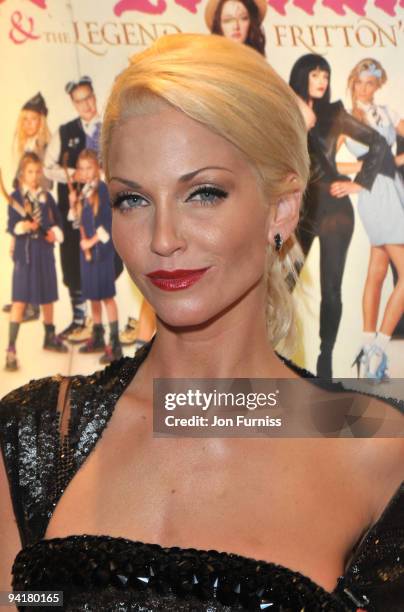 Sarah Harding attends the World Premiere of St Trinian's 2: The Legend of Fritton's Gold at Empire Leicester Square on December 9, 2009 in London,...